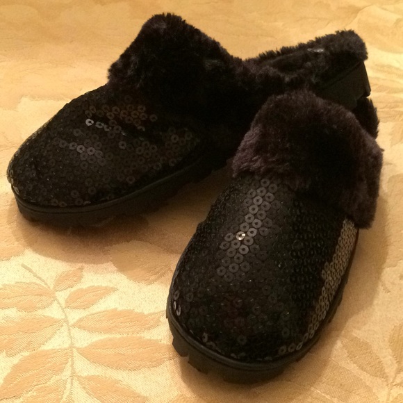ladies sequin slip on slippers - Picture 1 of 3